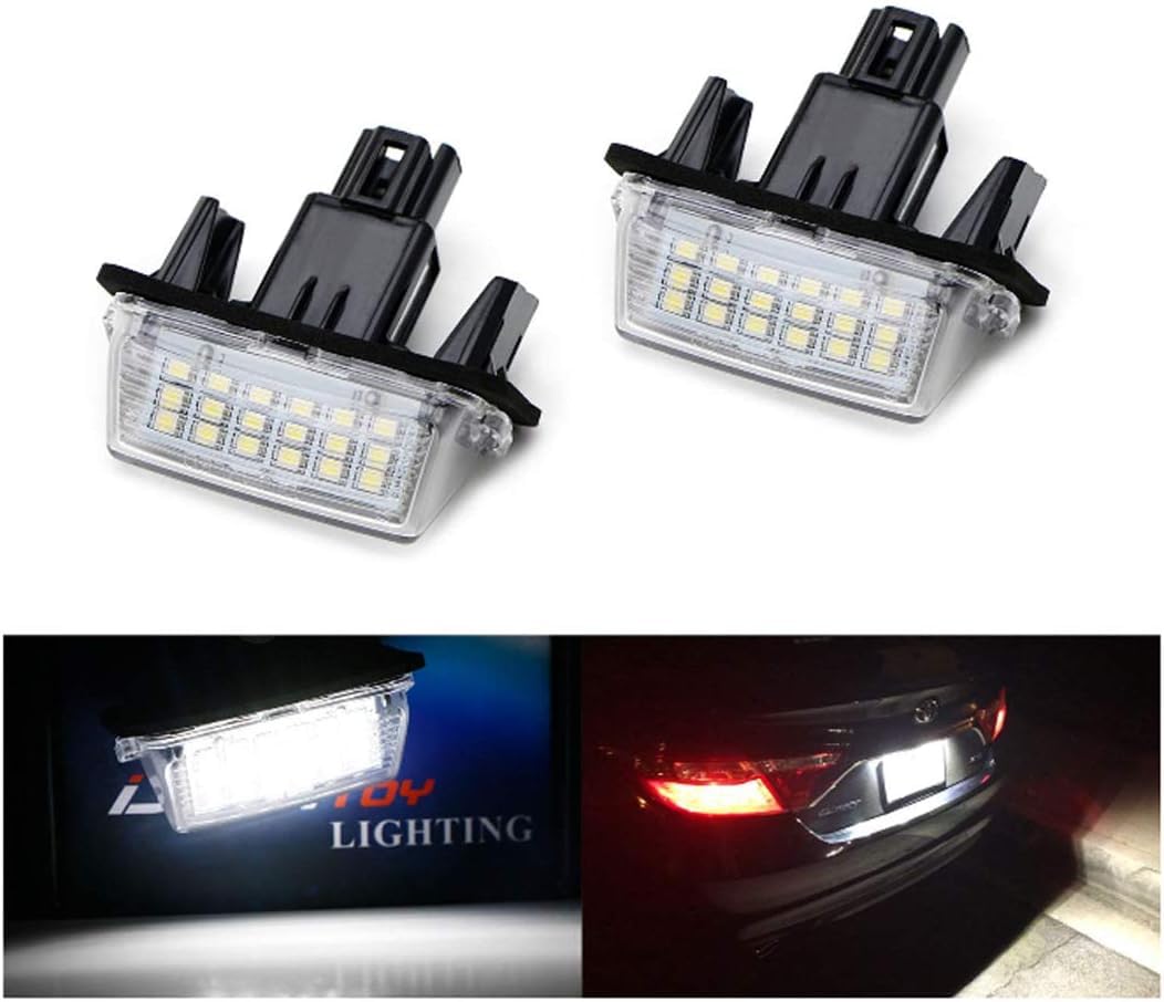 Amazon | 純正交換 LED 18発x2 ナンバー灯 ライセンス灯 トヨタ
